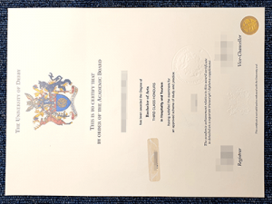 Buy University Of Derby Certificate