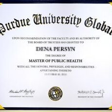 Buy diploma of Purdue University Global