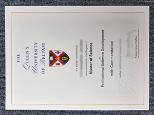 Buy Queen’s University Belfast certificate