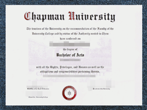 how to get diploma in USA? A Chapman University Diploma